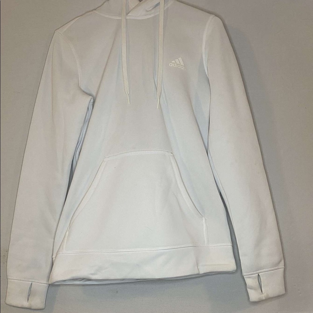 Adidas white hoodie
